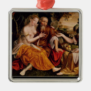 Ornement Carré Argenté Sort et ses filles, c.1565