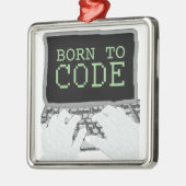 Ornement Carré Argenté Soutenu pour coder (Gauche)