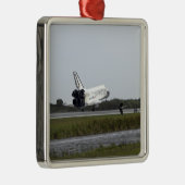 Ornement Carré Argenté Space Shuttle Discovery touche 3 (Droite)