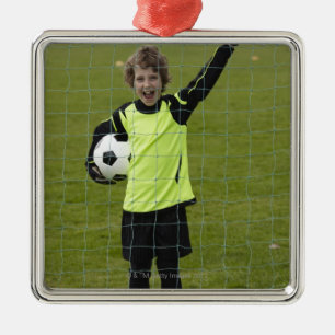 Ornement Carré Argenté Sports, mode de vie, le football 7