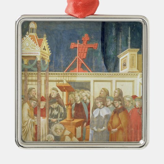 Ornement Carré Argenté St Francis d'Assisi (Devant)