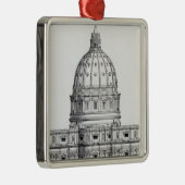 Ornement Carré Argenté St Peter, Rome (Droite)