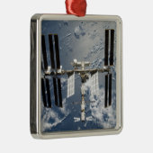 Ornement Carré Argenté Station spatiale internationale 14 (Droite)