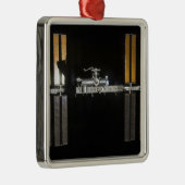 Ornement Carré Argenté Station spatiale internationale 2 (Droite)