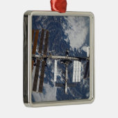 Ornement Carré Argenté Station spatiale internationale 22 (Droite)