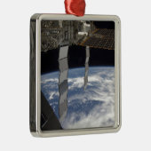 Ornement Carré Argenté Station spatiale internationale 7 (Droite)