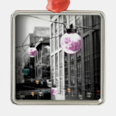 Ornement Carré Argenté Street Lumières Art urbain (Devant)