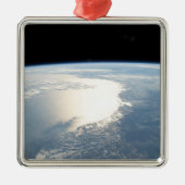 Ornement Carré Argenté Sunglint Reflète Le Golfe Du Mexique (Devant)