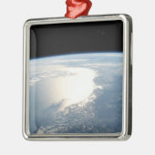 Ornement Carré Argenté Sunglint Reflète Le Golfe Du Mexique (Gauche)
