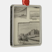 Ornement Carré Argenté Sunset Hill House, Sugar Hill, NH (Droite)