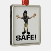 Ornement Carré Argenté Sûr (Droite)