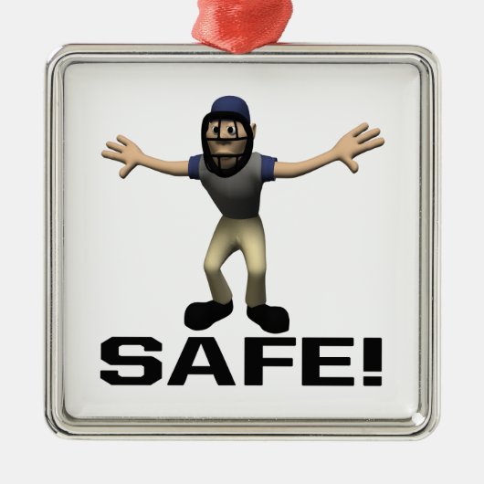 Ornement Carré Argenté Sûr (Devant)