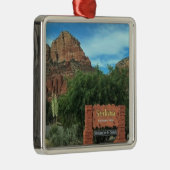 Ornement Carré Argenté SYMBOLE Sedona Arizona (Droite)