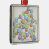 Ornement Carré Argenté Synthèse de protéine (Droite)