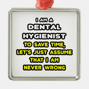 Ornement Carré Argenté T-shirts Dental Hygiéniste