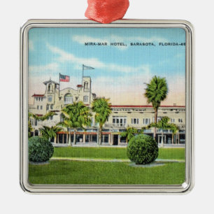 Ornement Carré Argenté Tasse de l'hôtel Mira-Mar Sarasota