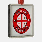 Ornement Carré Argenté Tbilissi Géorgie (Droite)