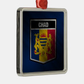 Ornement Carré Argenté Tchad (Droite)