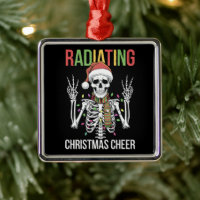 Technicien en radiologie de Noël Santa squelette