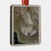 Ornement Carré Argenté Tempête de poussière en Iran (Droite)