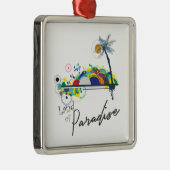 Ornement Carré Argenté Terre du Paradis (Droite)