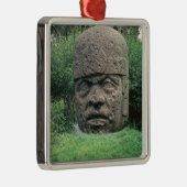 Ornement Carré Argenté Tête colossale (Droite)