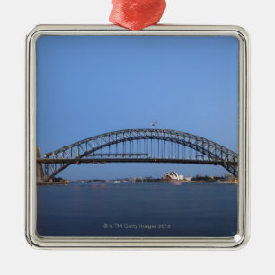Ornement Carré Argenté Théatre de traversier de port de Sydney et de