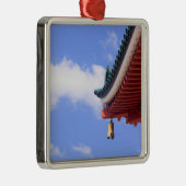 Ornement Carré Argenté Toit du shinto-jinja (Droite)