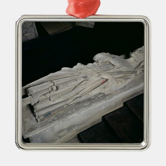 Ornement Carré Argenté Tombe de Charles Martel (Devant)