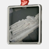 Ornement Carré Argenté Tombe de Charles Martel (Gauche)