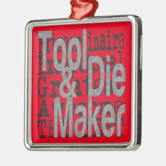 Ornement Carré Argenté Tool Maker (Gauche)