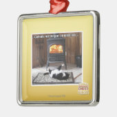 Ornement Carré Argenté Torréfaction de Catnuts (Gauche)