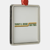 Ornement Carré Argenté Trail Brown Torrey C. Maryland (Droite)