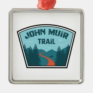 Ornement Carré Argenté Trail John Muir