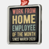 Ornement Carré Argenté Travail de l'employé à domicile du mois I (Gauche)