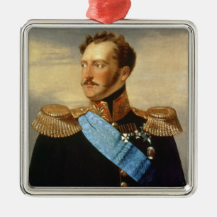 Ornement Carré Argenté Tsar Nicholas I