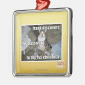 Ornement Carré Argenté TV Childlock (Gauche)