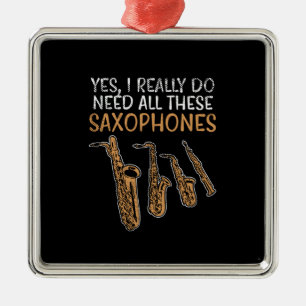 Ornement Carré Argenté Types de saxophone