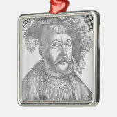 Ornement Carré Argenté Ulrich, duc de Wurttemberg (Gauche)