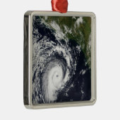 Ornement Carré Argenté Un cyclone tropical (Droite)