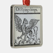 Ornement Carré Argenté Un griffon (Droite)