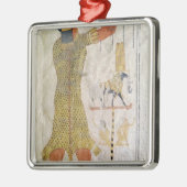 Ornement Carré Argenté Un prêtre d'Inmutef faisant une proposition (Gauche)