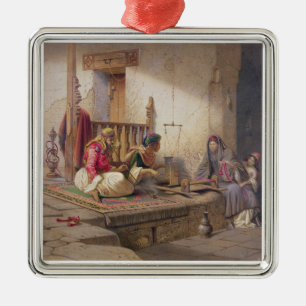 Ornement Carré Argenté Un tisserand en Esna, une de 24 illustrations