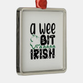 Ornement Carré Argenté Un Weit Un Peu Irlandais (Droite)