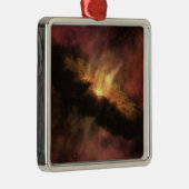 Ornement Carré Argenté Une jeune étoile (Droite)