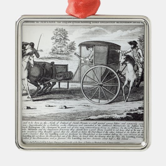 Ornement Carré Argenté Une représentation précise de Maclaine (Devant)