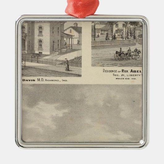 Ornement Carré Argenté Université d'Earlham, Richmond (Devant)