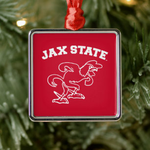 Ornement Carré Argenté Université d'État de Jacksonville JAX State Gameco