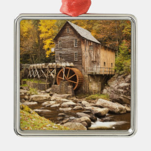 Ornement Carré Argenté USA, Virginie-Occidentale, Clifftop. État de Babco