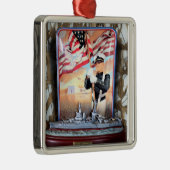 Ornement Carré Argenté USS Arizona Tribute (Droite)